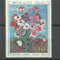 1968.- Monaco - MNH/** - Monte Carlo  -  virágok