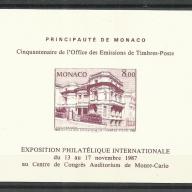 1987.- Monaco - MNH/** - Filatéliai - Emléklap