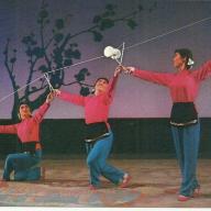 Kínai cirkusz képeslap - fénykép ördögi orsó