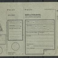 1965.-Gyerekposta - -gyermekposta szállítólevél - nem használt