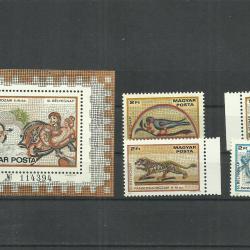 1978.- Bélyegnap blokk és sor MNH/** tévnyomat mozaik
