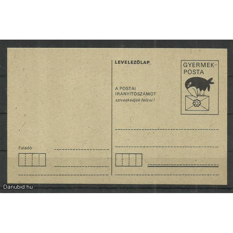 1960.-Gyerekposta - -gyermekposta levelezőlap - nem használt