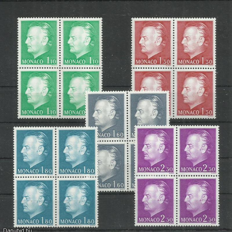 1980.- Monaco - MNH/** - 4 x III.Rainier herceg