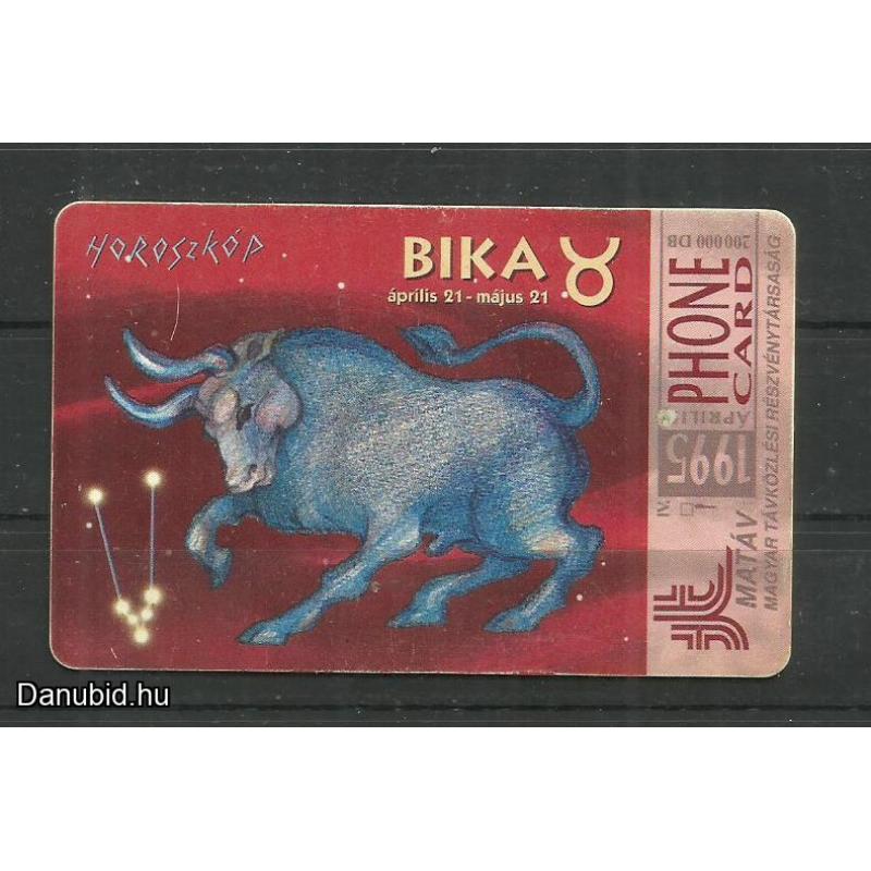 1995.- Horoszkóp - Bika - Magyar Telefonkártya
