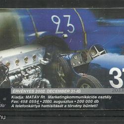 2000.- MATÁV - Magyar Telefonkártya - Old Timer autó
