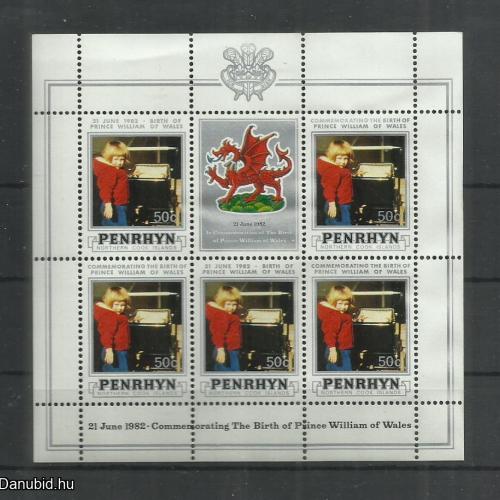 1982.- PENRHYN ISLAND - Cook - Vilmos walesi herceg születése