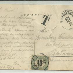 1906.- Tiszolcz - futott -képeslap - Felvidék