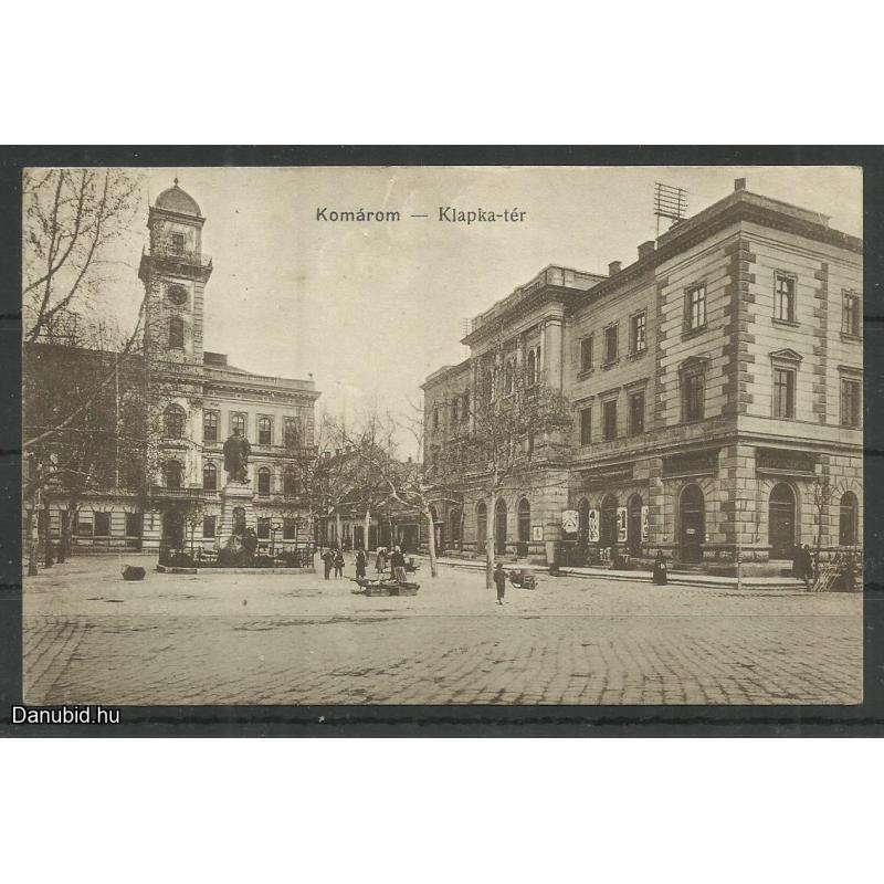 1915.- Komárom- Klapka tér - futott képeslap