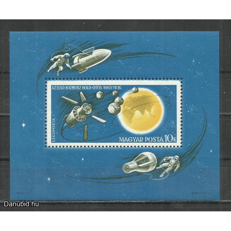 1965.-  Az űrkutatás eredményei - blokk - MNH/**