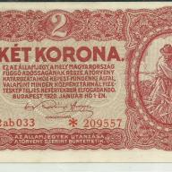 1920.- 2 korona- csillagos - UNC