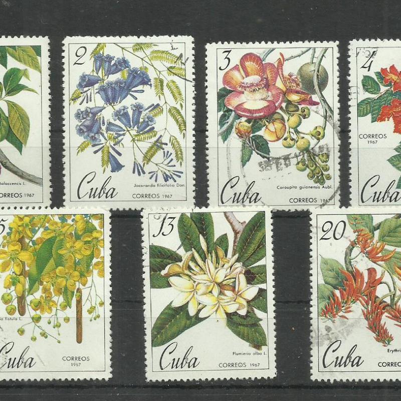 1967.- Kuba -Cuba -MNH/**- Trópusi virág sor