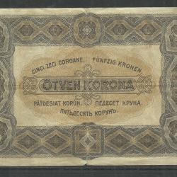 1920. - 50 korona -használt - papírpénz