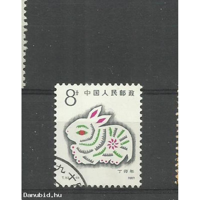 1987.-Kínai -nyúl - nyuszi - pecsételt
