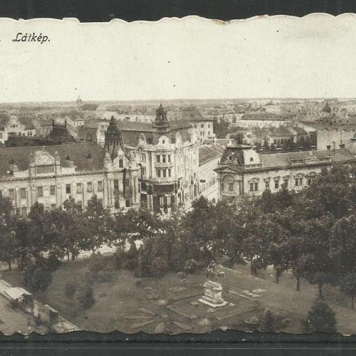 1918.- Szeged látkép futott képeslap