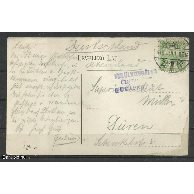 1915.- Szászhermány, Honigberg, Harman - képeslap - futott