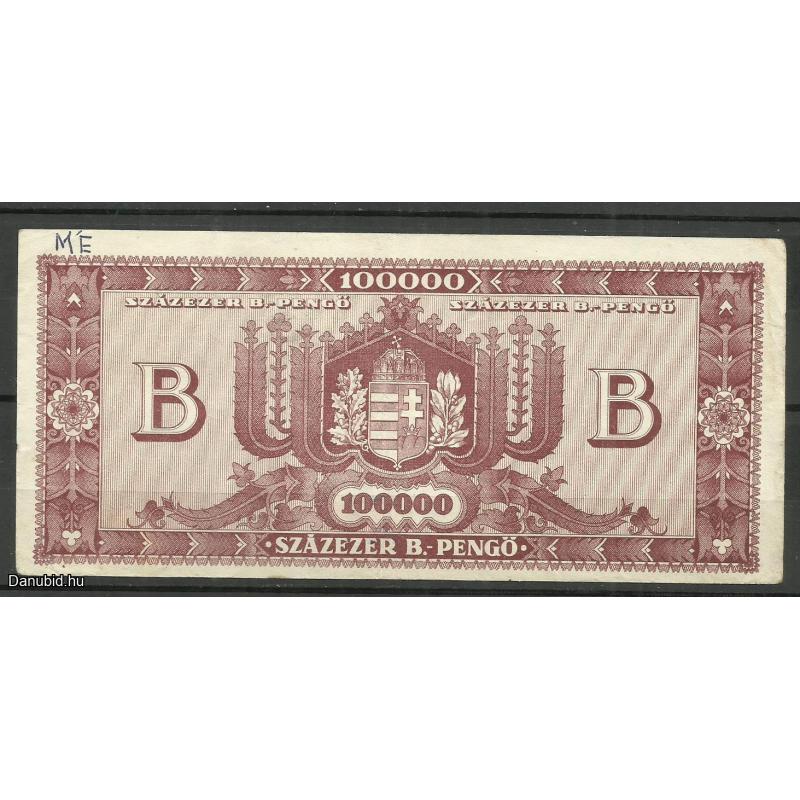 1946.- Százezer B.- pengő - 1 x hajtott - 100 000