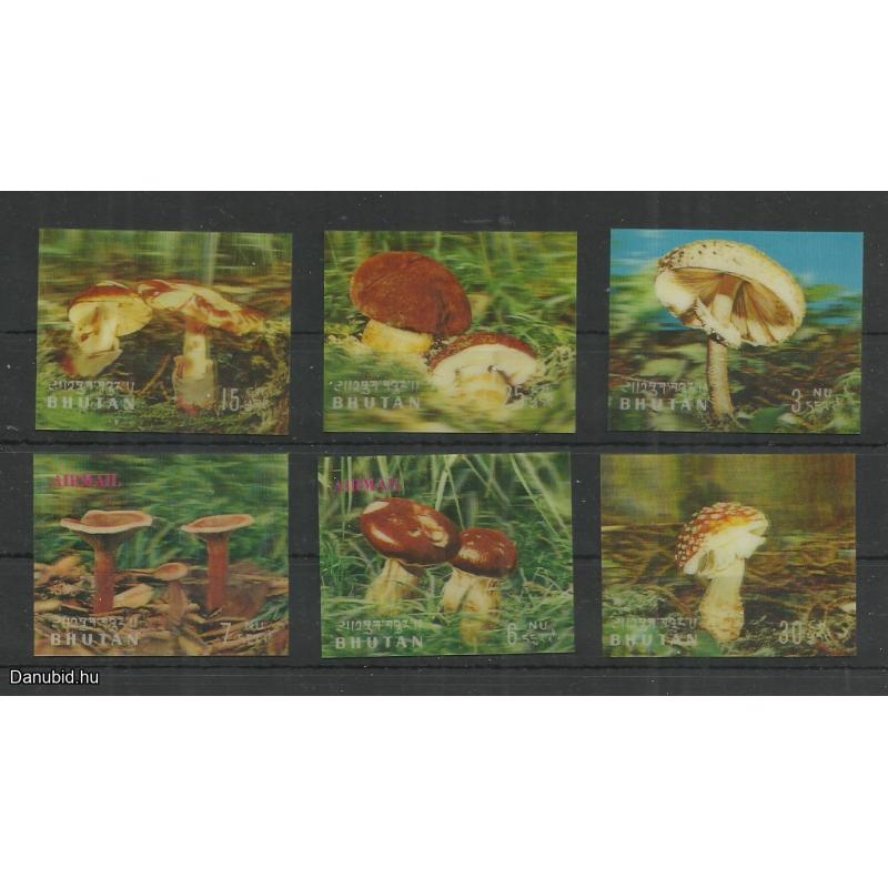 1973.- Bhután - MNH/** -3D - Gomba sor - komplett