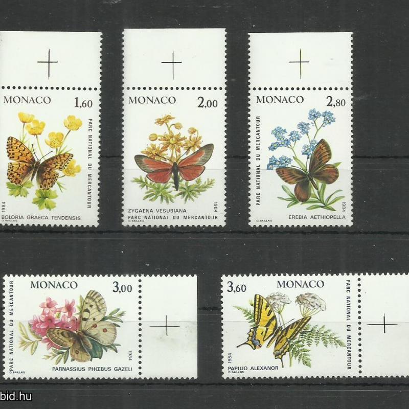 1984.- Monaco - MNH/** - Pillangó sor - Lepke