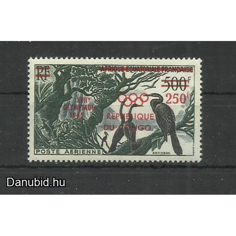 1960. – Kongó - MNH/** - Olimpia - Róma - felülnyomott