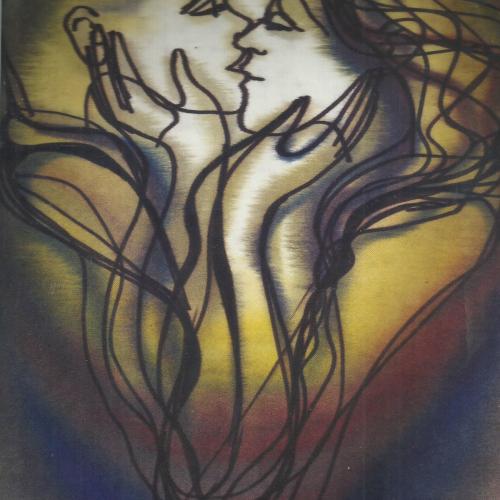 Macskássy Izolda,/1945 - 2021/:Csók