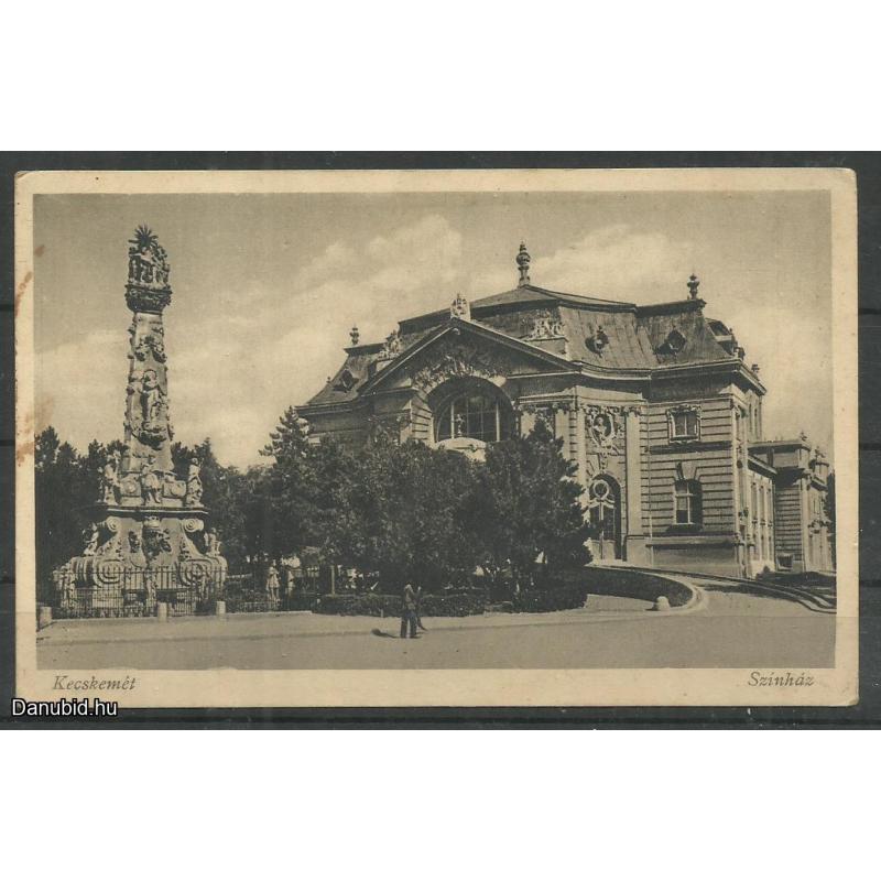 1930.- Kecskemét - képeslap - színház