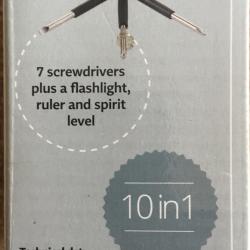 Luxis 10 in 1 csavarhúzó készlet és elemlámpa, elem nélkül