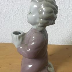 Gyertyatartó - angyal - porcelán