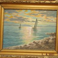 Baráth:Balaton - olajvászon