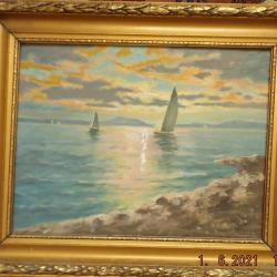 Baráth:Balaton - olajvászon
