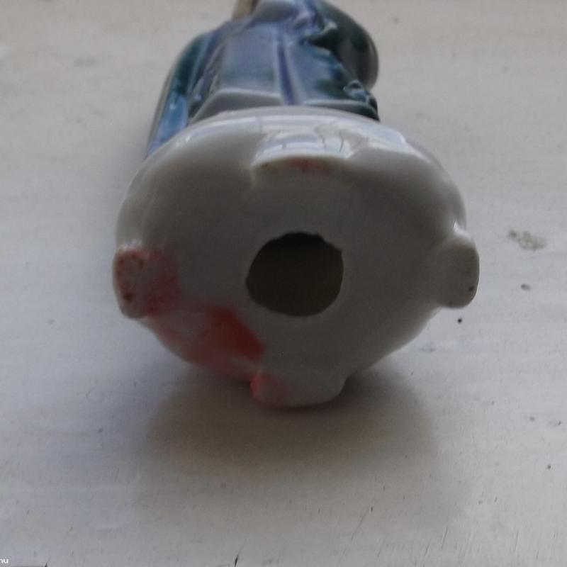 Keleti bőlcs kis szobor porcelán  aranyozott Kínai