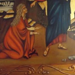 2009.- Győző Éva:Ikon -39 cm x 50 cm x 2 cm - vastagon aranyozott