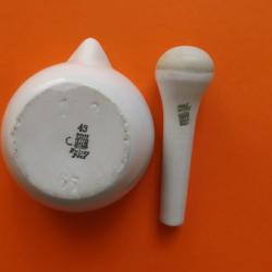 Zsolnay - patikamozsár - porcelán -kicsi mozsár