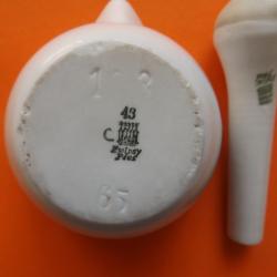 Zsolnay - patikamozsár - porcelán -kicsi mozsár