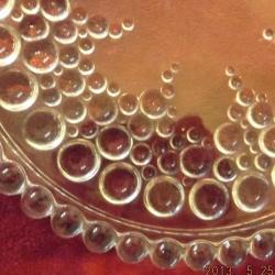 Torta vagy  gyümölcs  lapostartó üveg