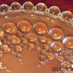 Torta vagy  gyümölcs  lapostartó üveg