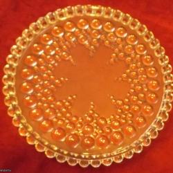 Torta vagy  gyümölcs  lapostartó üveg