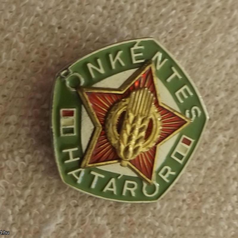 1960 évek - jelvény - önkéntes határőr