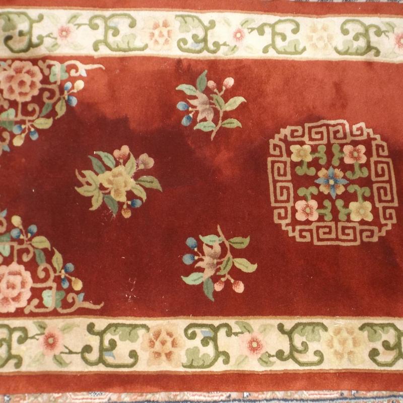 Szőnyeg kézi - Kínai - bordó