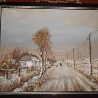 Mónus Sándor 1909-1996)Téli tanya,Mártély