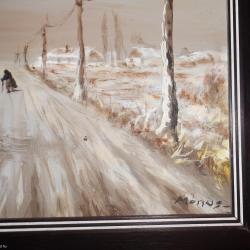 Mónus Sándor 1909-1996)Téli tanya,Mártély