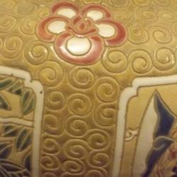 Vietnám - padlóváza - Harcosokkal - 60 cm