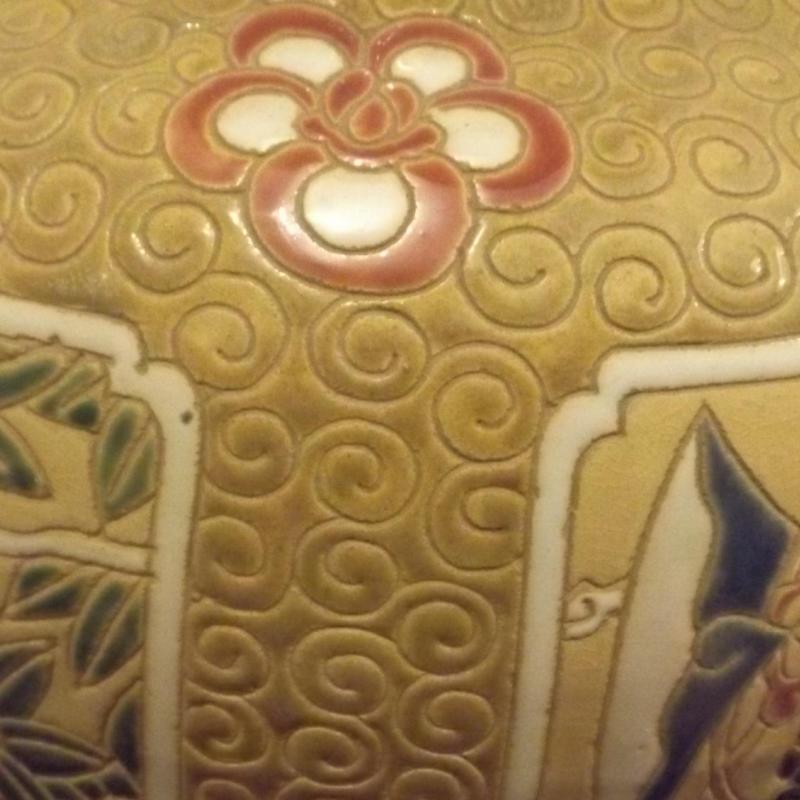 Vietnám - padlóváza - Harcosokkal - 60 cm