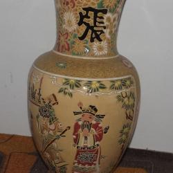 Vietnám - padlóváza - Harcosokkal - 60 cm