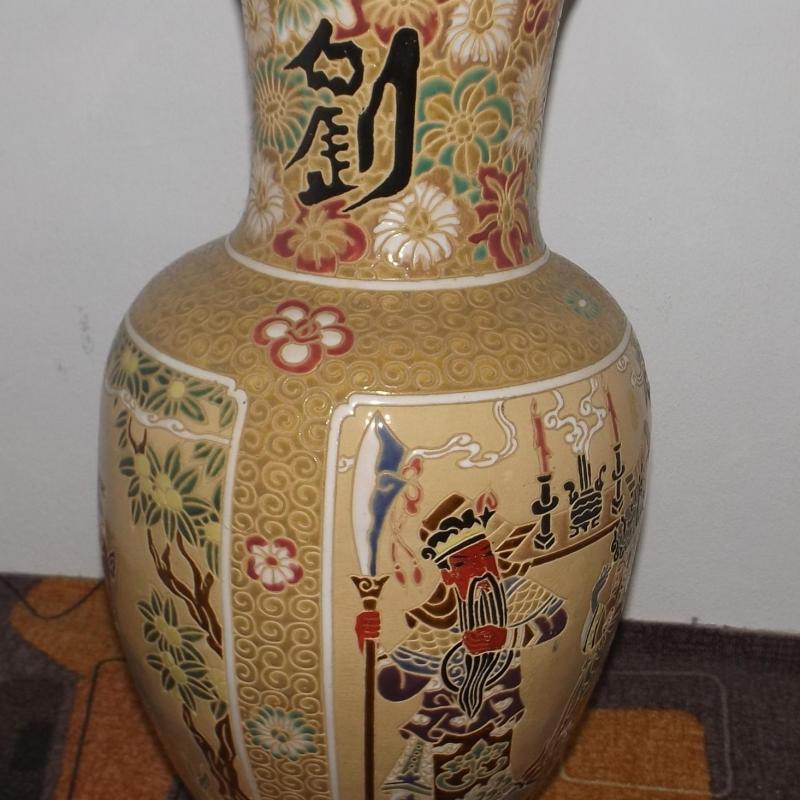 Vietnám - padlóváza - Harcosokkal - 60 cm