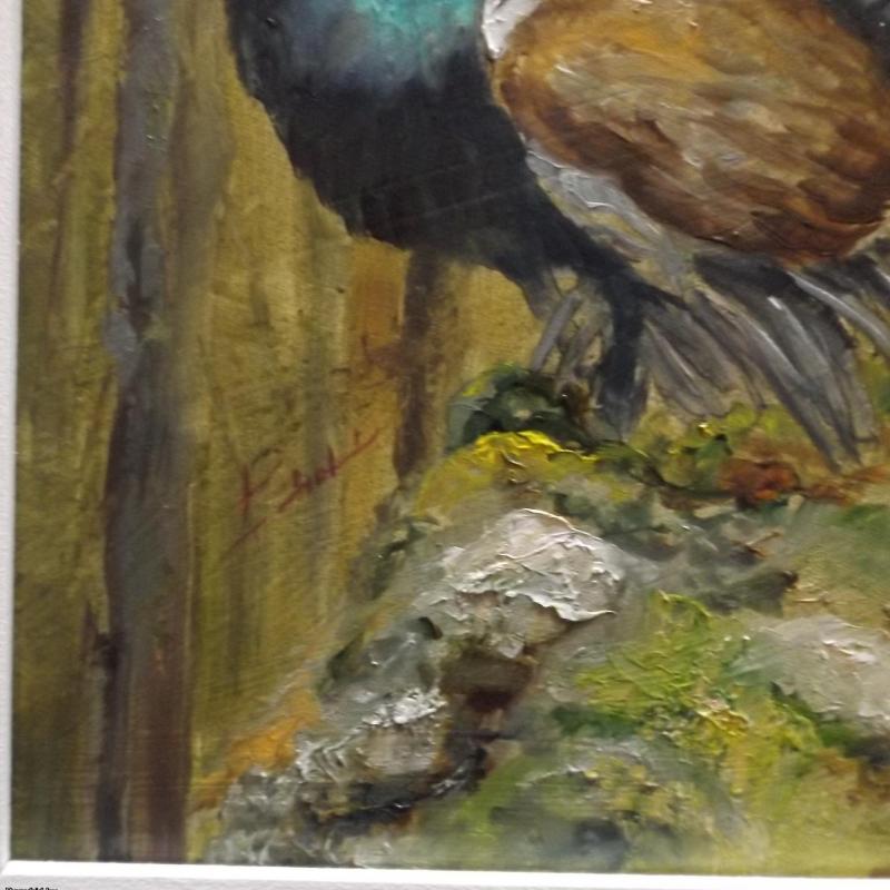 Szántó Lukács: Siketfajd olajkarton -20 X30 cm