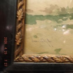 Neogrády Antal:Falusi utca - akvarell