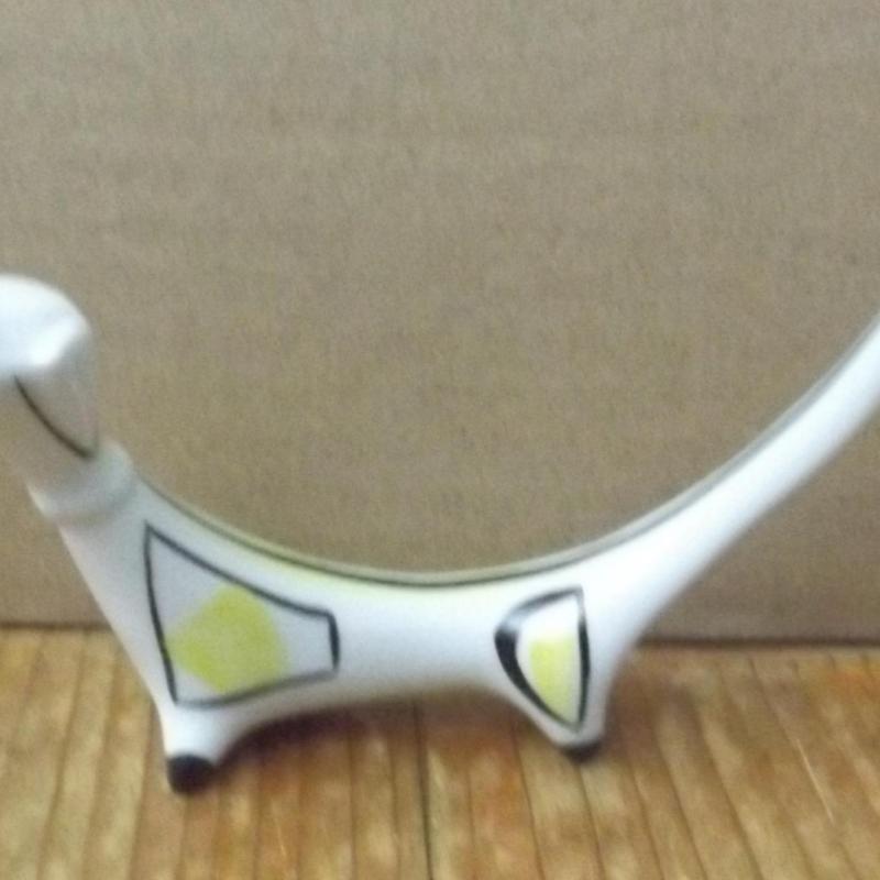 Hollóházi porcelán art deco tacskó, kutya, Hanzéli Jenő terve