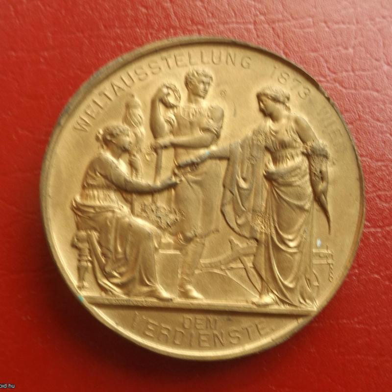 1873.- Ferenc József - plakett - Világkiállítás - Bécs