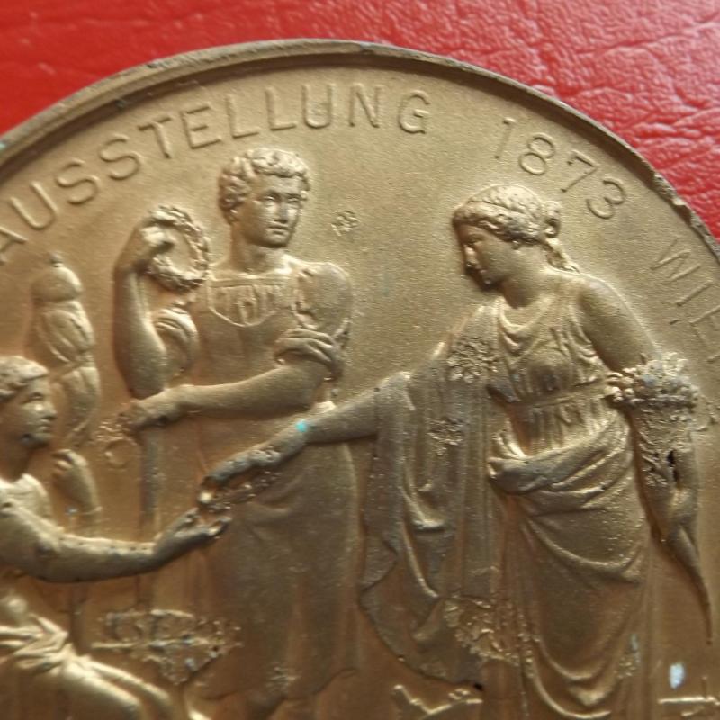 1873.- Ferenc József - plakett - Világkiállítás - Bécs