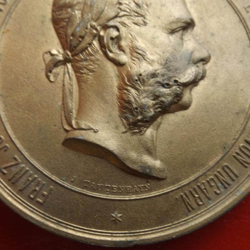 1873.- Ferenc József - plakett - Világkiállítás - Bécs